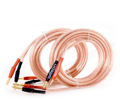 Kabel audio Wilson Przewód glośnikowy 2x4mm (3m) - wtyki bananowe